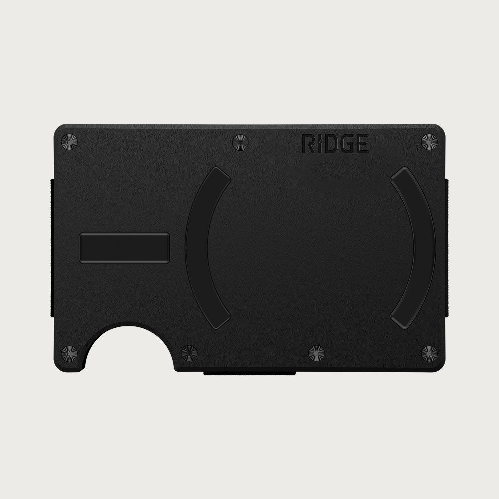Portefeuille Ridge noir mat avec fixation MagSafe